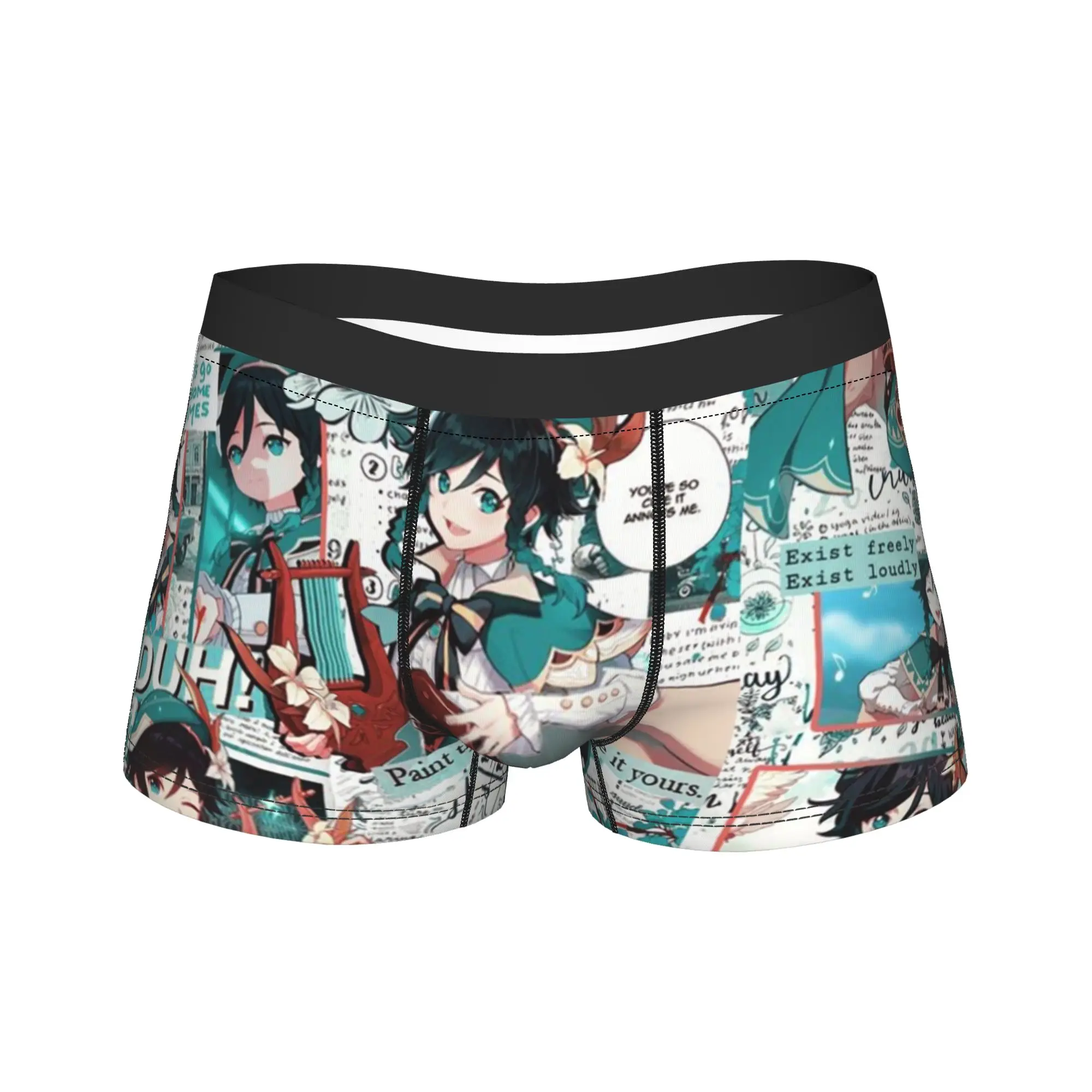 Men's Genshin Impact Collage Venti Long Underwear Kawai Funny Boxer Briefs Shorts Panties Male Mid Waist Underpants Plus Size
Men's Genshin Impact Collage Venti Long Underwear Kawai Funny Boxer Briefs Shorts Panties Male Mid Waist Underpants Plus Size