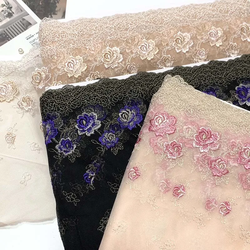 15Yards Pink Black Lace Trim Embroidered Mesh Lace Fabrics Bra Sewing Crafts Lingerie Accessories Fabrics
15Yards Pink Black Lace Trim Embroidered Mesh Lace Fabrics Bra Sewing Crafts Lingerie Accessories Fabrics