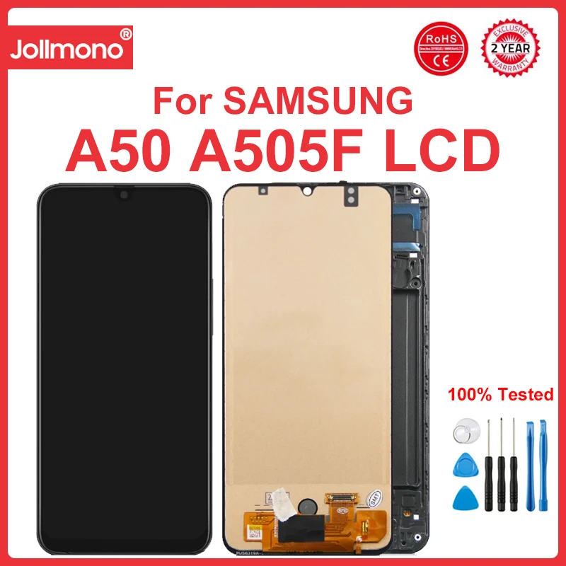 tft A50 Display Screen With Frame, for Samsung Galaxy A50 A505 A505FN/DS A505F/DS LCD Display Digital Touch Screen Replacement
tft A50 Display Screen With Frame, for Samsung Galaxy A50 A505 A505FN/DS A505F/DS LCD Display Digital Touch Screen Replacement