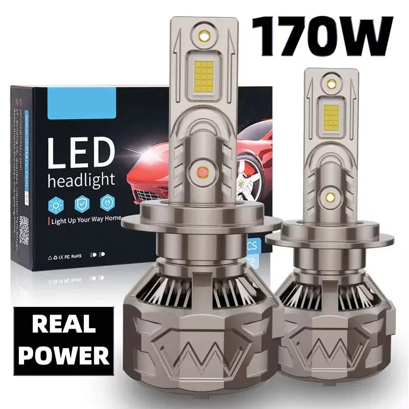 Infitary Real High Power LED Car Headlights H7 H4 CANBUS Bulb H1 H11 HB3 9005 HB4 9006 170W Lamp 2 Copper Tube Lights for Auto
Infitary Real High Power LED Car Headlights H7 H4 CANBUS Bulb H1 H11 HB3 9005 HB4 9006 170W Lamp 2 Copper Tube Lights for Auto