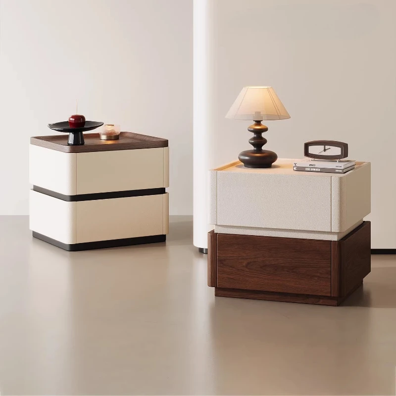 All solid wood bedside table Italian minimalist bedside storage cabinet light luxury high-end home bedroom small
All solid wood bedside table Italian minimalist bedside storage cabinet light luxury high-end home bedroom small