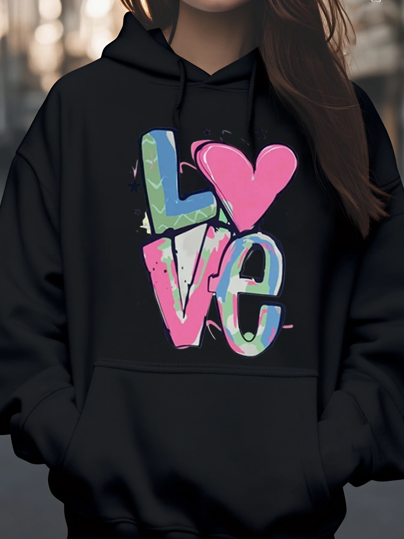 Толстовка с принтом Love Heart на День святого Валентина, повседневная одежда, женская мода
Толстовка с принтом Love Heart на День святого Валентина, повседневная одежда, женская мода