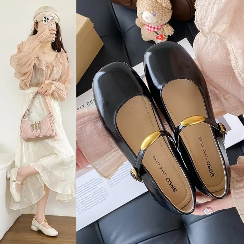 Mary Jane Single shoes Thick Heel Shoes Elegant Classic Retro Square Toe Comfortable Soft Shallow Cut Low Heel Women's Shoes 40
Mary Jane Single shoes Thick Heel Shoes Elegant Classic Retro Square Toe Comfortable Soft Shallow Cut Low Heel Women's Shoes 40
