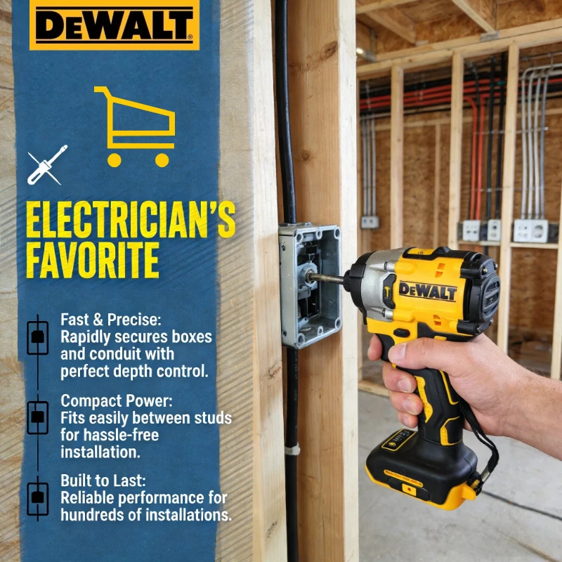 DEWALT DCF860 Brushless Cordless Premium Impact Driver 282NM 20V Power Tools Without Battery
DEWALT DCF860 Brushless Cordless Premium Impact Driver 282NM 20V Power Tools Without Battery