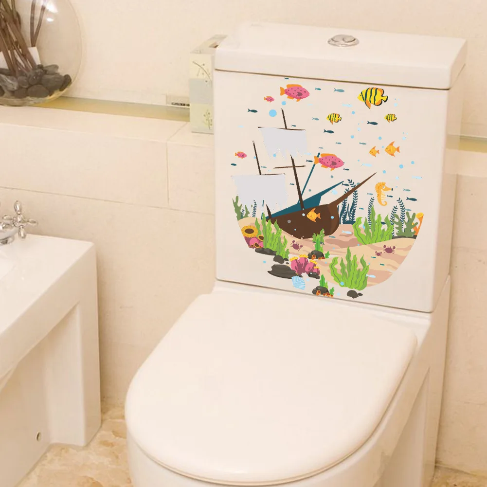 Cartoon Underwater World Animals Wall Sticker Waterproof For Home Decor Toilet Decals Bathroom Decoration Removable Wallpaper
Cartoon Underwater World Animals Wall Sticker Waterproof For Home Decor Toilet Decals Bathroom Decoration Removable Wallpaper