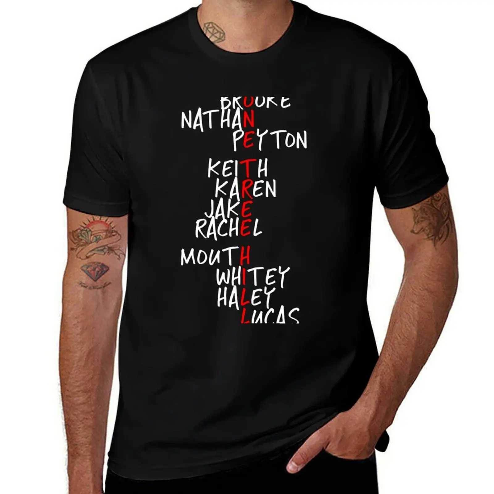 One Tree Hill names white T-Shirt Soft Basic Cotton Short Sleeve Tee
One Tree Hill names white T-Shirt Soft Basic Cotton Short Sleeve Tee