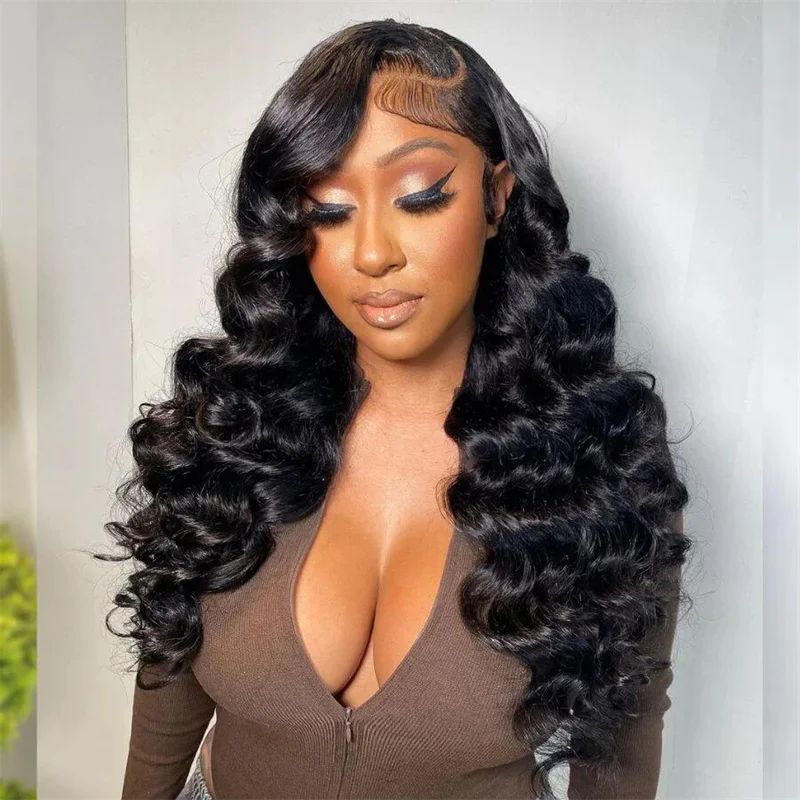 26inch Long Glueless Natural Black Deep Wave Lace Front Wig For Women BabyHair Soft Black Preplucked Heat Resistant Daily Wig
26inch Long Glueless Natural Black Deep Wave Lace Front Wig For Women BabyHair Soft Black Preplucked Heat Resistant Daily Wig