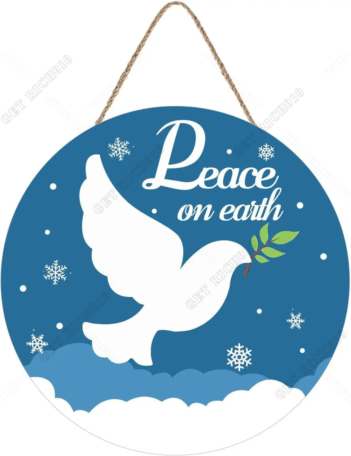 Christmas Hanging Wooden Sign Peace on Earth Door Sign Christmas Wall Decoration Blue Xmas Decoration Funny Winter 12x12 In
Christmas Hanging Wooden Sign Peace on Earth Door Sign Christmas Wall Decoration Blue Xmas Decoration Funny Winter 12x12 In