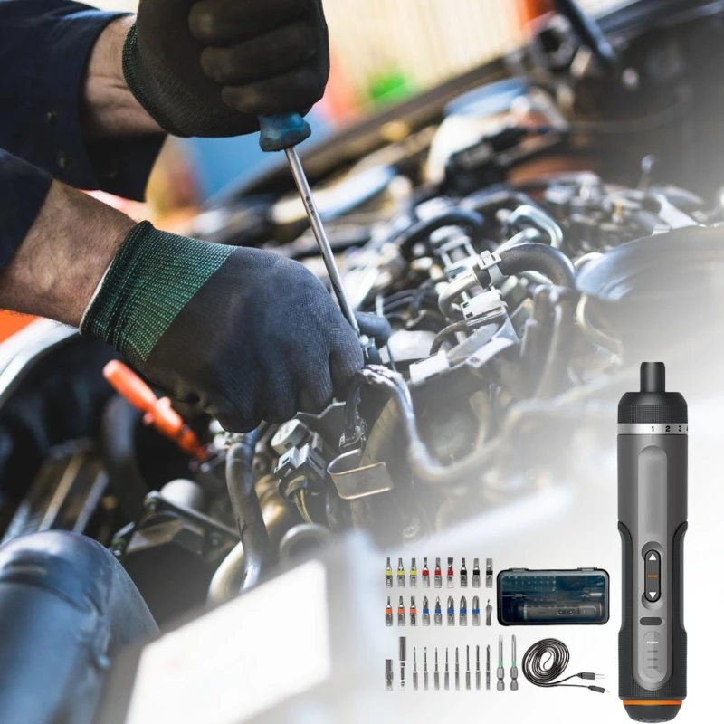 Rechargeable Miniature Screwdriver Cordless 4V Screwdriver Portable Design Screwdriver Set for Home Repair Tasks Q0KF
Rechargeable Miniature Screwdriver Cordless 4V Screwdriver Portable Design Screwdriver Set for Home Repair Tasks Q0KF