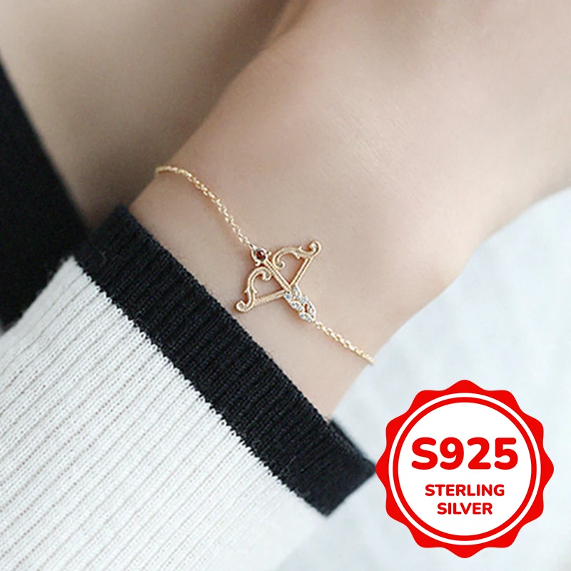 s925 Sterling Silver Cupid Arrow Bracelet Women's Light Luxury Retro Fashion Simple Trendy Classic Elegant Daily
s925 Sterling Silver Cupid Arrow Bracelet Women's Light Luxury Retro Fashion Simple Trendy Classic Elegant Daily