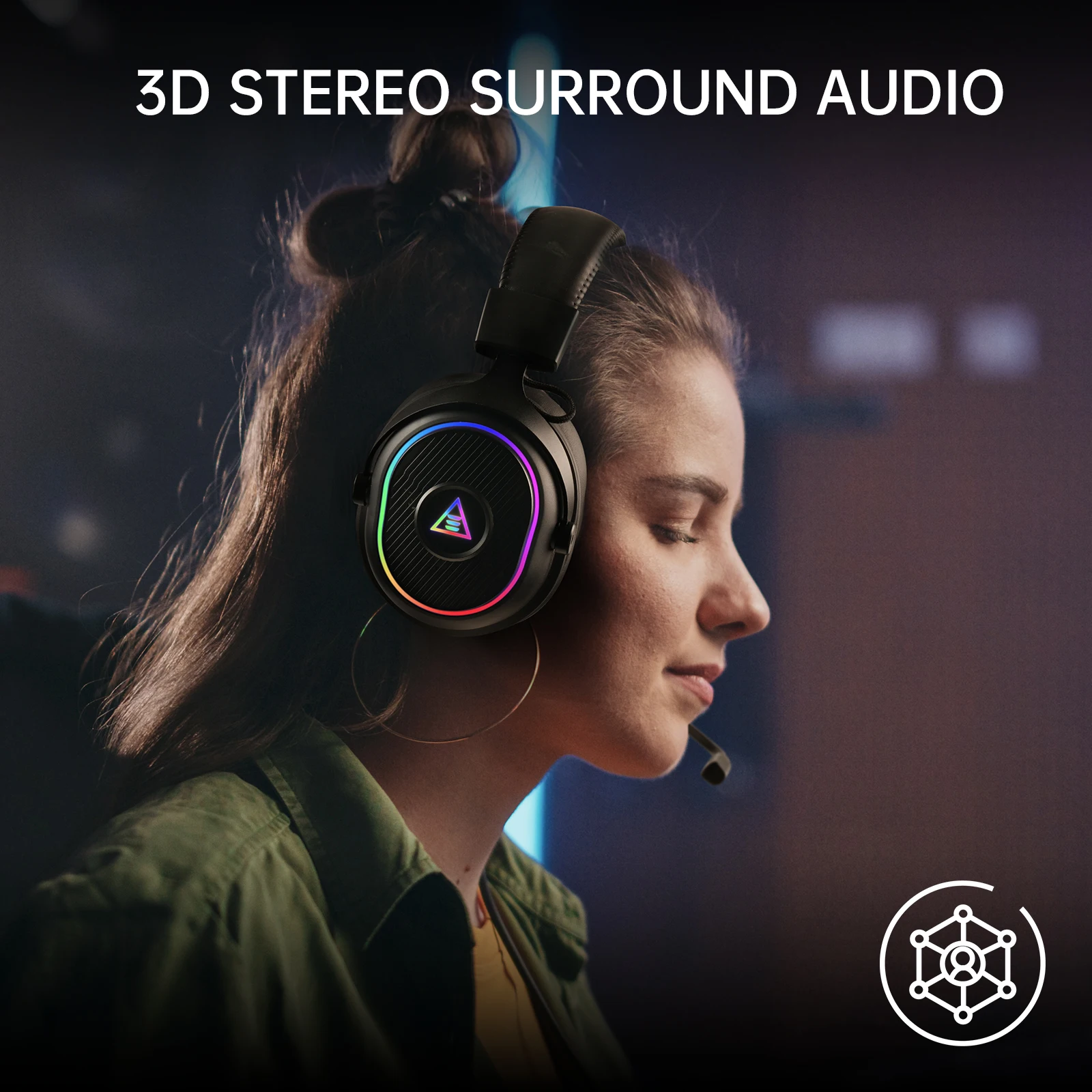 EKSA Mako BT Wireless Gaming Headset with Bluetooth 5.3 and 2.4GHz, 50mm Drivers Over-Ear PC Headset ENC Noise Cancelling Mic
EKSA Mako BT Wireless Gaming Headset with Bluetooth 5.3 and 2.4GHz, 50mm Drivers Over-Ear PC Headset ENC Noise Cancelling Mic
