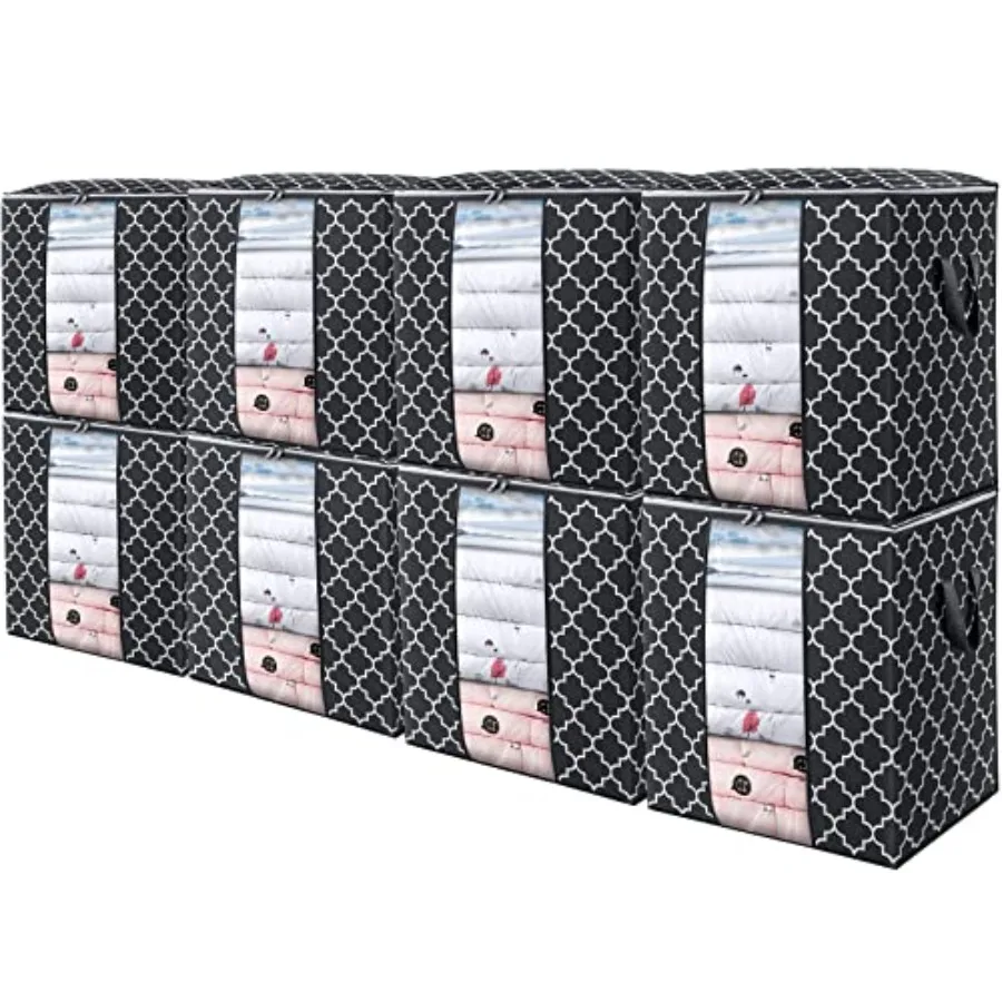 Storage Bags 8 Pack/100L Large Blanket Clothes Organization and Storage Containers for Comforters, Bedding, Foldable Organizer
Storage Bags 8 Pack/100L Large Blanket Clothes Organization and Storage Containers for Comforters, Bedding, Foldable Organizer
