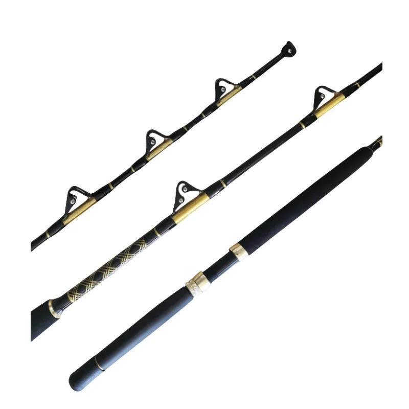 New Design Solid Deep-sea Boat Fishing Rods Glass Fiber 1.65m Max Drag 30-50LBS Jigging Fishing Rod
New Design Solid Deep-sea Boat Fishing Rods Glass Fiber 1.65m Max Drag 30-50LBS Jigging Fishing Rod