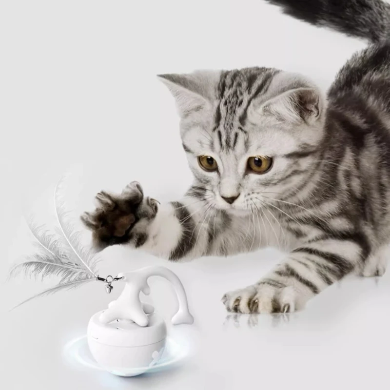 Automatic Cat Teasing Ball With Colorful Lights Electric Cat Toy Smart Rotating Feather Cat Teasing Stick Self-pleasure Pet Toy
Automatic Cat Teasing Ball With Colorful Lights Electric Cat Toy Smart Rotating Feather Cat Teasing Stick Self-pleasure Pet Toy