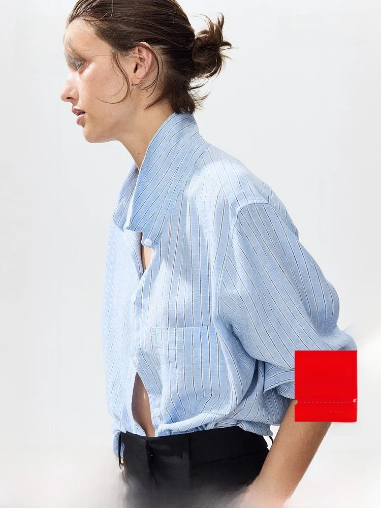 High Quality Linen Blend Women's Shirt H&M Commuter Travel Outdoor Summer 2026 Casual Style Long Sleeve Button up Top
High Quality Linen Blend Women's Shirt H&M Commuter Travel Outdoor Summer 2026 Casual Style Long Sleeve Button up Top