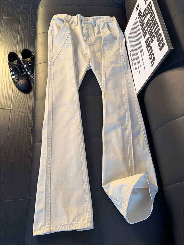 American Retro Men's Extended Length Straight Leg Jeans Flared Micro Bell Bottoms High Waist Loose Fit Low Rider Casual Jeans
American Retro Men's Extended Length Straight Leg Jeans Flared Micro Bell Bottoms High Waist Loose Fit Low Rider Casual Jeans