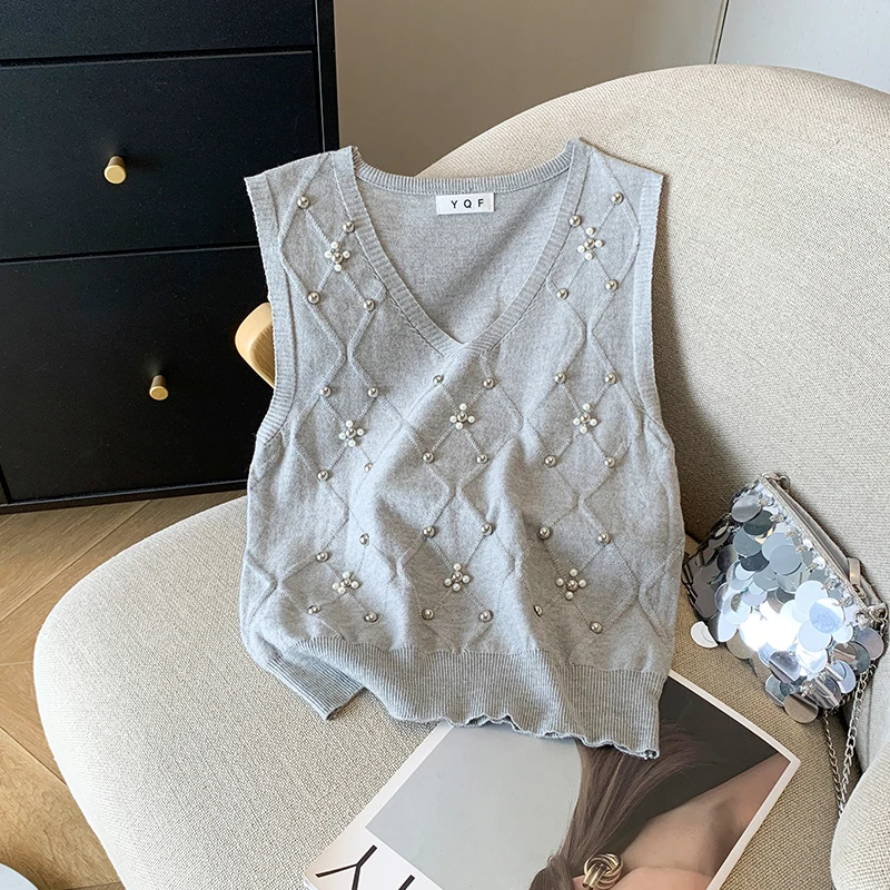 New Elegant Exquisite For Spring Summer Knitted Camisole With Gorgeous Decorations And Crystals Crop Top Women Women Clothing
New Elegant Exquisite For Spring Summer Knitted Camisole With Gorgeous Decorations And Crystals Crop Top Women Women Clothing