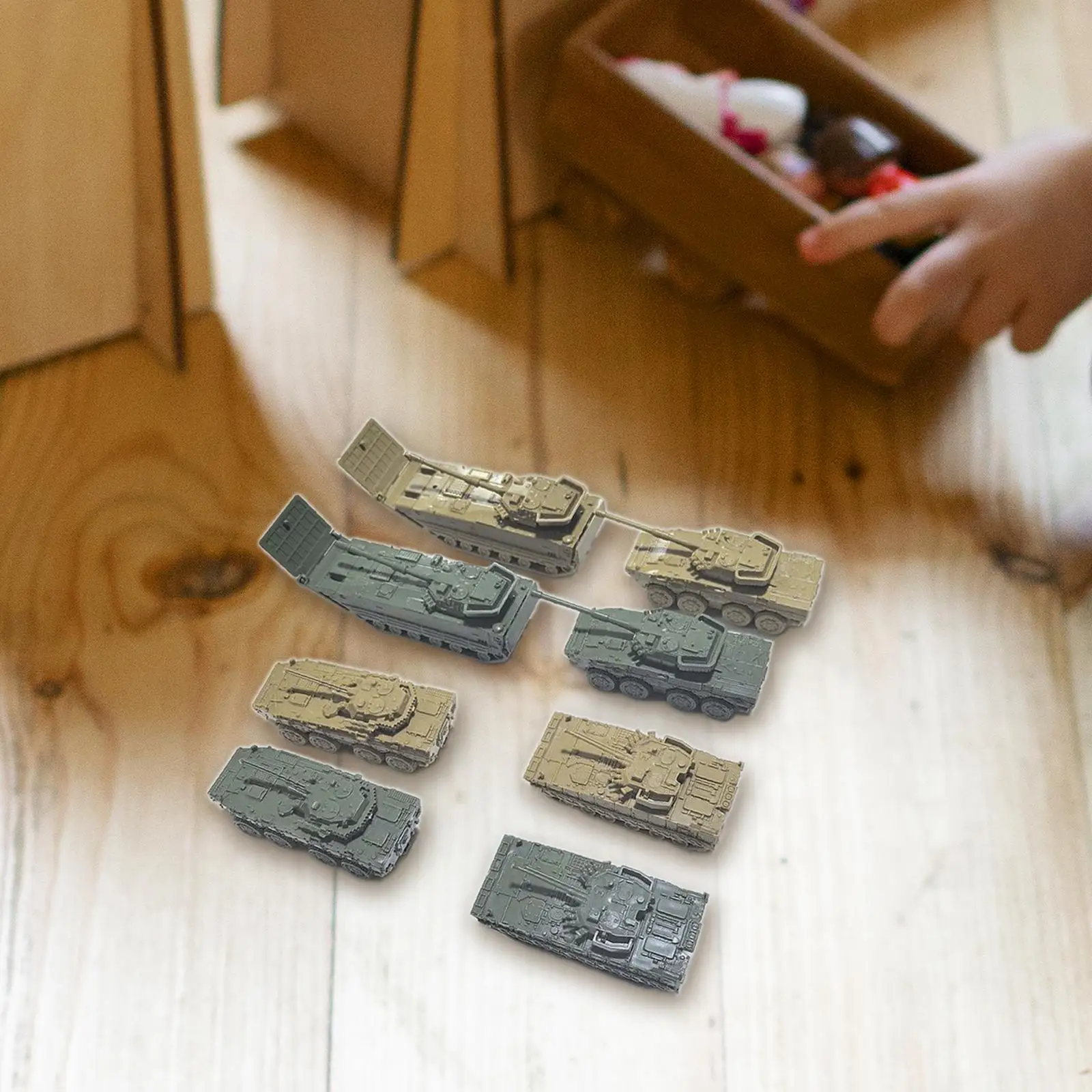 8 Pieces Tank Model Toy Building Kit Armored Vehicles 1:144 Scale Hobby Crafts Miniature Ornaments Puzzles for Boys Children
8 Pieces Tank Model Toy Building Kit Armored Vehicles 1:144 Scale Hobby Crafts Miniature Ornaments Puzzles for Boys Children
