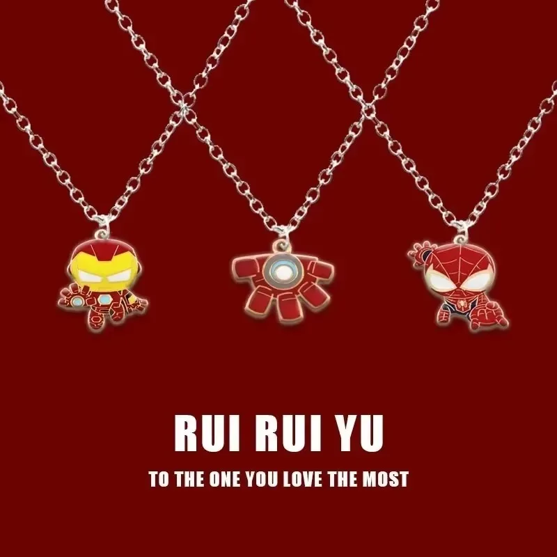Marvel Iron Man Necklace Anime Avengers American Team Spider Man Cartoon Alloy Necklace Children's Creative Party Birthday Gifts
Marvel Iron Man Necklace Anime Avengers American Team Spider Man Cartoon Alloy Necklace Children's Creative Party Birthday Gifts