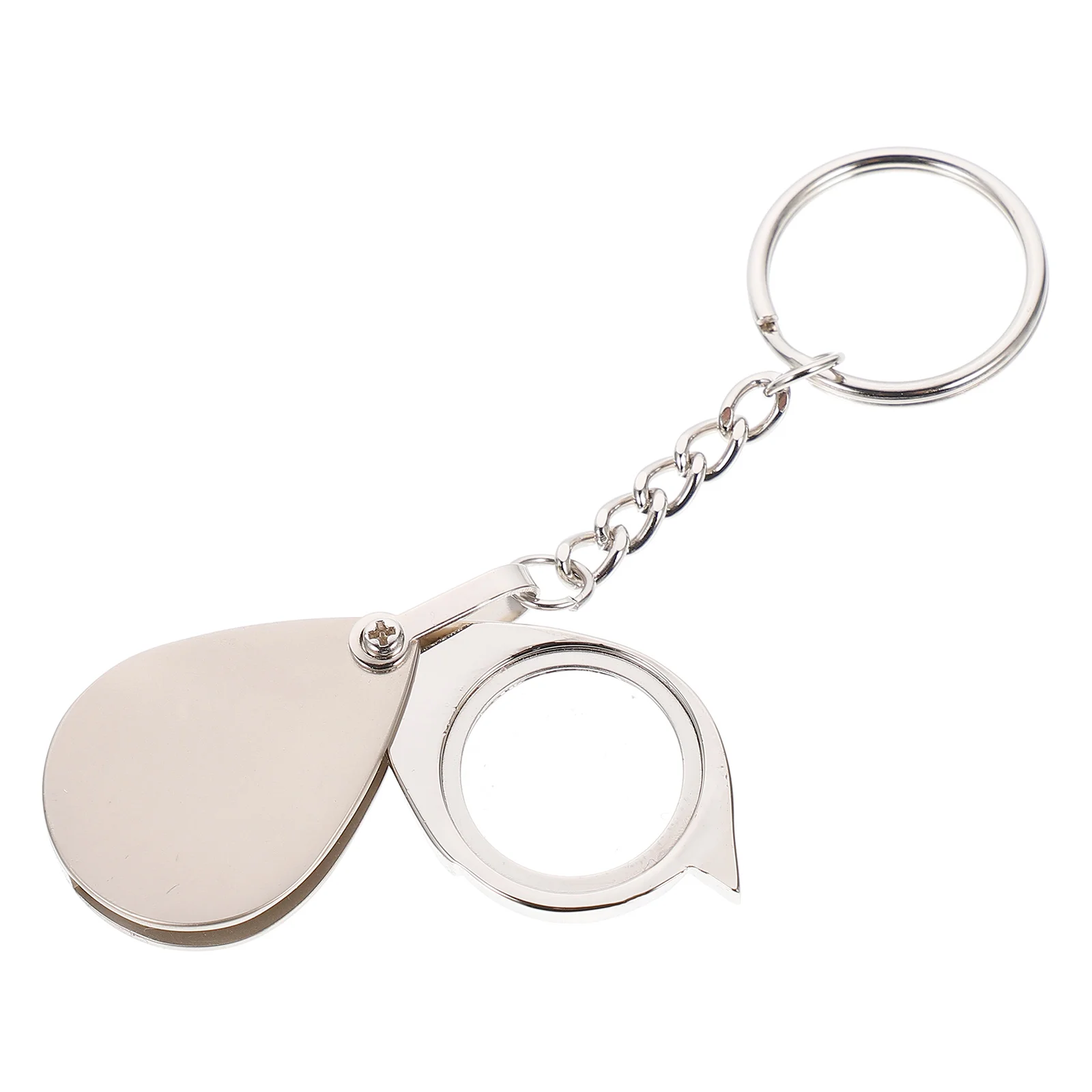 Portable Work Magnifying Mirror Ring Metal Badge Reels Retractable Foldable Magnifier Keychain
Portable Work Magnifying Mirror Ring Metal Badge Reels Retractable Foldable Magnifier Keychain