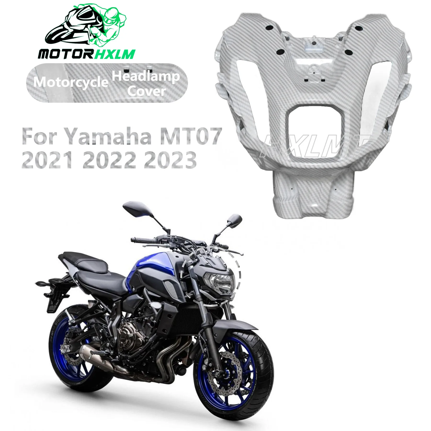 Full Fit for YAMAHA MT07 2021-2022-2023 Headlight Cover Protective Shell Instrument Frame Upper Fairing Motorcycle Accessories
Full Fit for YAMAHA MT07 2021-2022-2023 Headlight Cover Protective Shell Instrument Frame Upper Fairing Motorcycle Accessories