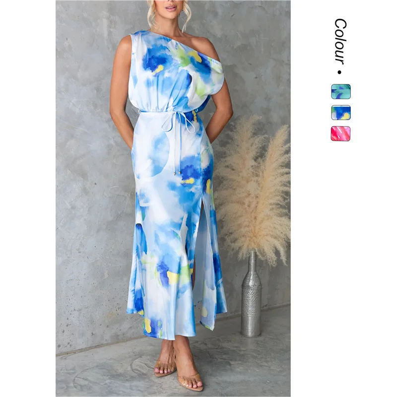 25 Women's Summer Sleeveless Printed Dress With Split Hem 23079 Wedding Dress Boho Maxi Y2k、
25 Women's Summer Sleeveless Printed Dress With Split Hem 23079 Wedding Dress Boho Maxi Y2k、