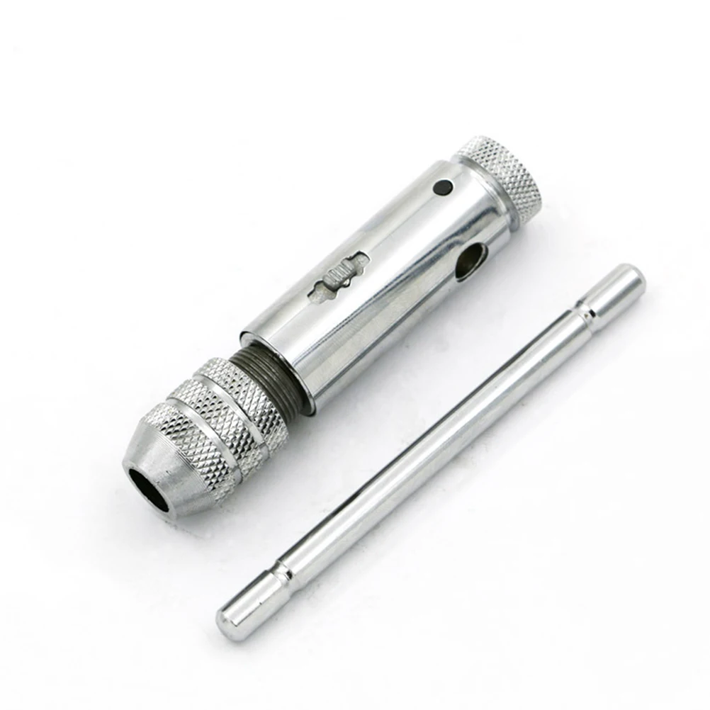 Tap Wrench T-handle Ratchet Tool Treading Screw Adjustable Tapping Carbon Steel Silver
Tap Wrench T-handle Ratchet Tool Treading Screw Adjustable Tapping Carbon Steel Silver