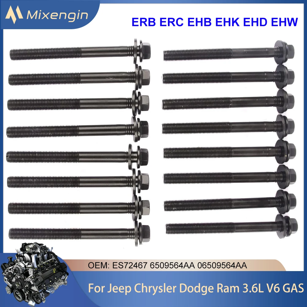 Engine Cylinder Head Bolts Fit 3.6 L For Chrysler Jeep Grand Cherokee Dodge Ram Charger Challenger 3.6L V6 GAS 11-16 ES72467
Engine Cylinder Head Bolts Fit 3.6 L For Chrysler Jeep Grand Cherokee Dodge Ram Charger Challenger 3.6L V6 GAS 11-16 ES72467