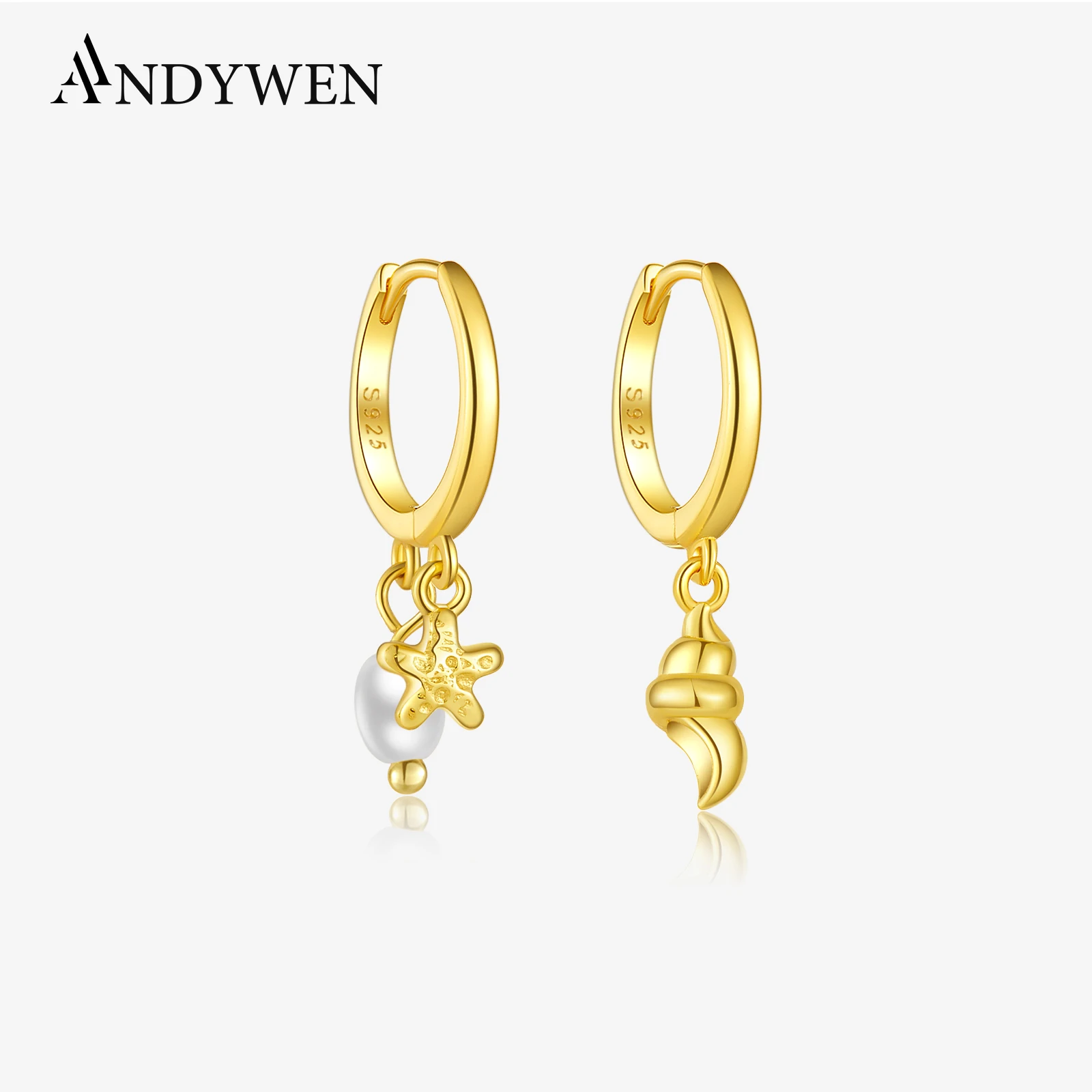 ANDYWEN стерлингового серебра 925 пробы, жемчуг, морская звезда, подвеска-раковина, простые серьги-капли для пирсинга, женские дизайнерские роскошные изящные ювелирные изделия для вечеринок
ANDYWEN стерлингового серебра 925 пробы, жемчуг, морская звезда, подвеска-раковина, простые серьги-капли для пирсинга, женские дизайнерские роскошные изящные ювелирные изделия для вечеринок