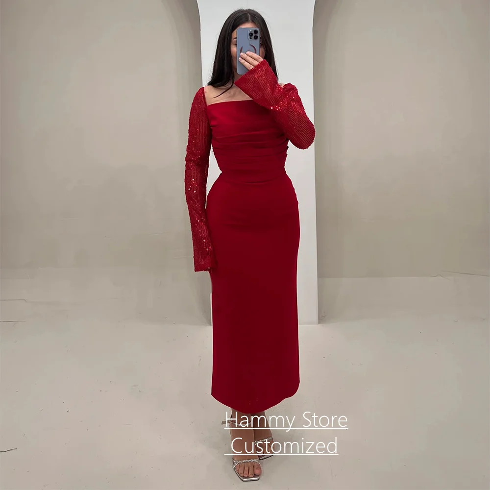 Cheap Prom Dress for Dancing Party Customized Square Neck Long Sleeves Ankle Length Formal Evening Dresses Party Gown
Cheap Prom Dress for Dancing Party Customized Square Neck Long Sleeves Ankle Length Formal Evening Dresses Party Gown