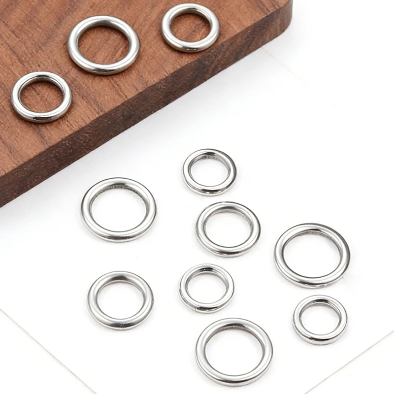 5/10Pcs Stainless Steel Charms Seamless Rings For Jewelry Making Supplies DIY Necklace Bracelet Earring Closed Hoops Accessorie
5/10Pcs Stainless Steel Charms Seamless Rings For Jewelry Making Supplies DIY Necklace Bracelet Earring Closed Hoops Accessorie