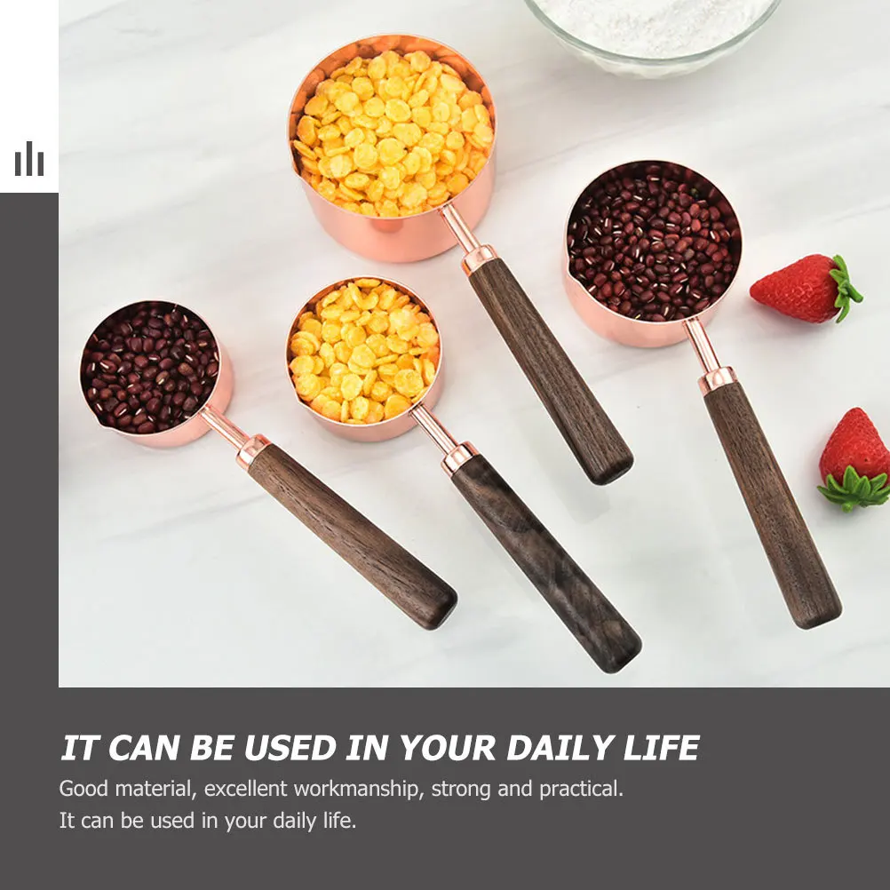 Stainless Steel Coffee Bean Spoon Wood Handle Practical Kitchen Baking Measuring Spoon Coffee Powder Milk Powder Measuring
Stainless Steel Coffee Bean Spoon Wood Handle Practical Kitchen Baking Measuring Spoon Coffee Powder Milk Powder Measuring