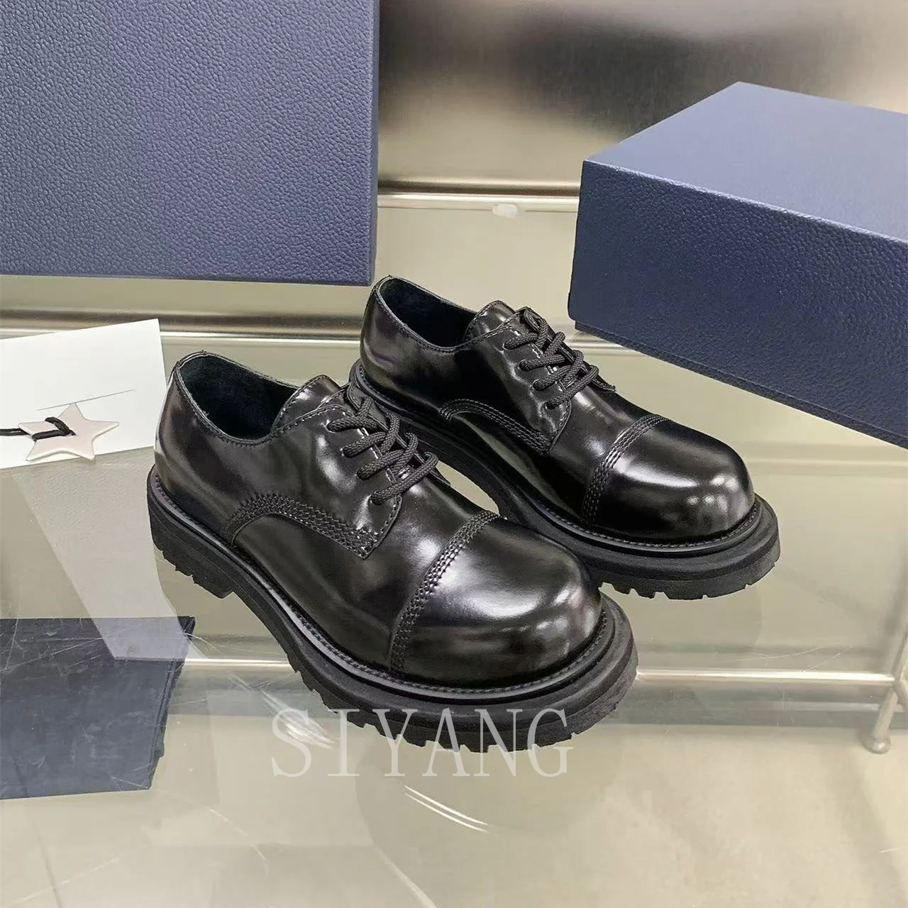 Mens Fashion High-end Formal Leather Shoes, Pure Leather Lace-up Thick Sole Heightened Nordic Style, Daily Banquet Career Wear
Mens Fashion High-end Formal Leather Shoes, Pure Leather Lace-up Thick Sole Heightened Nordic Style, Daily Banquet Career Wear