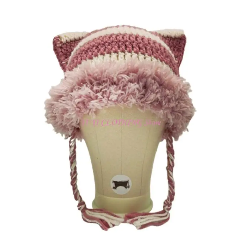 N5KF Ear Devil Hat Women Autumn And Winter Knitted Colorful Winter Knitted Hats Cool Photo Prop Y2K-GIRL
N5KF Ear Devil Hat Women Autumn And Winter Knitted Colorful Winter Knitted Hats Cool Photo Prop Y2K-GIRL