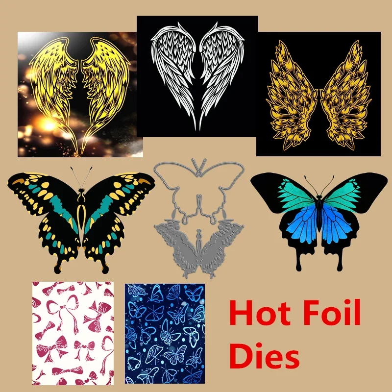 Hot Foil Plates Butterfly Angel Wing Bow Halloween Christmas Background Scrapbooking Frames Card Craft Metal Cutting Dies
Hot Foil Plates Butterfly Angel Wing Bow Halloween Christmas Background Scrapbooking Frames Card Craft Metal Cutting Dies