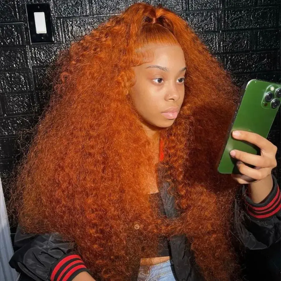 Ginger Orange Lace Front Wig Deep Wave Curly Full Lace Front Human Hair Wigs Water Wave 13x6 HD Lace Frontal Wig Factory Price
Ginger Orange Lace Front Wig Deep Wave Curly Full Lace Front Human Hair Wigs Water Wave 13x6 HD Lace Frontal Wig Factory Price