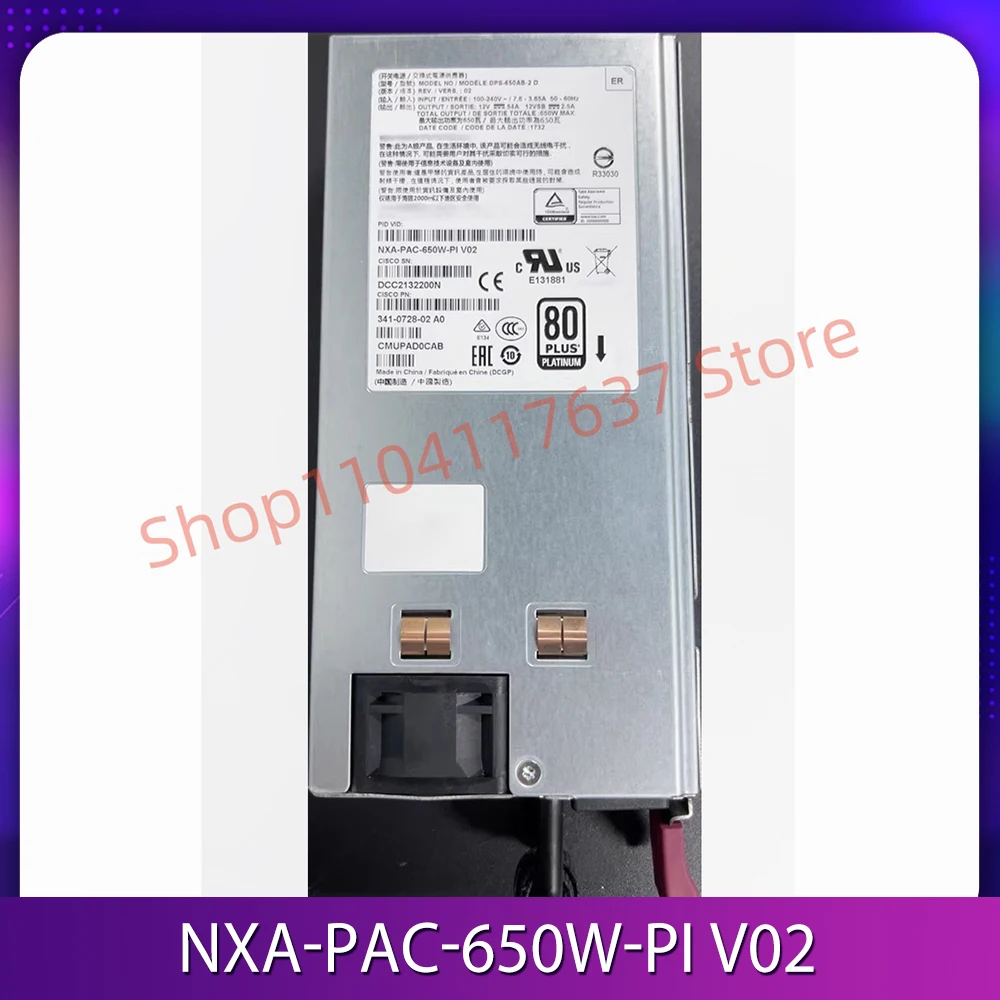 NXA-PAC-650W-PI V02 Switch power module DPS-650AB-2 D 650W 341-0728-02 A0
NXA-PAC-650W-PI V02 Switch power module DPS-650AB-2 D 650W 341-0728-02 A0