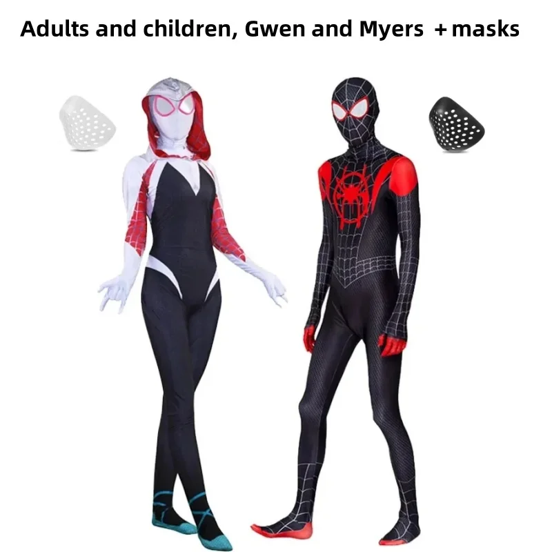 Halloween Superhero Spiderman Miles Morales Gwen Cosplay Costume Jumpsuits Spider Man Adult Kids Bodysuit Party Dress Up Gift
Halloween Superhero Spiderman Miles Morales Gwen Cosplay Costume Jumpsuits Spider Man Adult Kids Bodysuit Party Dress Up Gift