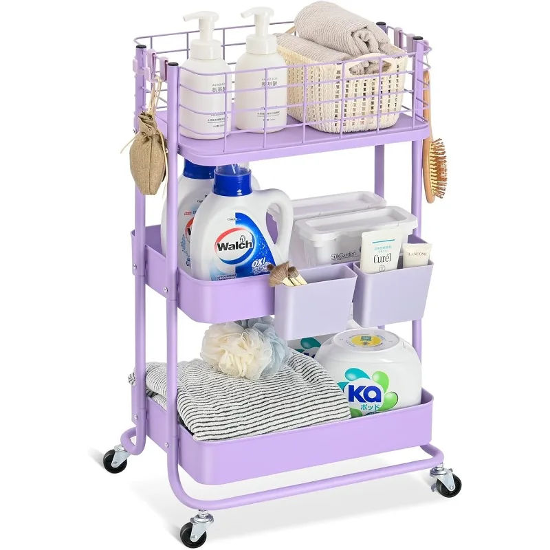 3 Tier Utility Cart, Metal Rolling Cart Organizer, Storage Cart on Wheels, Book Cart, Diaper Cart for Bathroom
3 Tier Utility Cart, Metal Rolling Cart Organizer, Storage Cart on Wheels, Book Cart, Diaper Cart for Bathroom