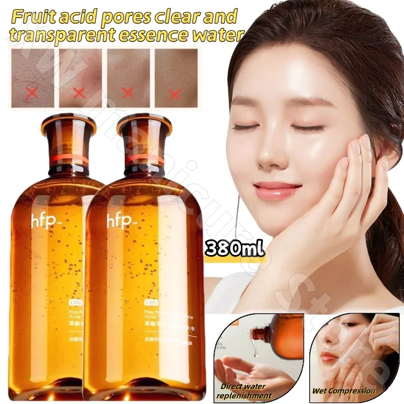 Hfp Fruit Acid Essence Water Wet Compress Oil Skin Water Lactonic Acid Toner 380ml Shrink Pores Closed Mouth Men and Women
Hfp Fruit Acid Essence Water Wet Compress Oil Skin Water Lactonic Acid Toner 380ml Shrink Pores Closed Mouth Men and Women