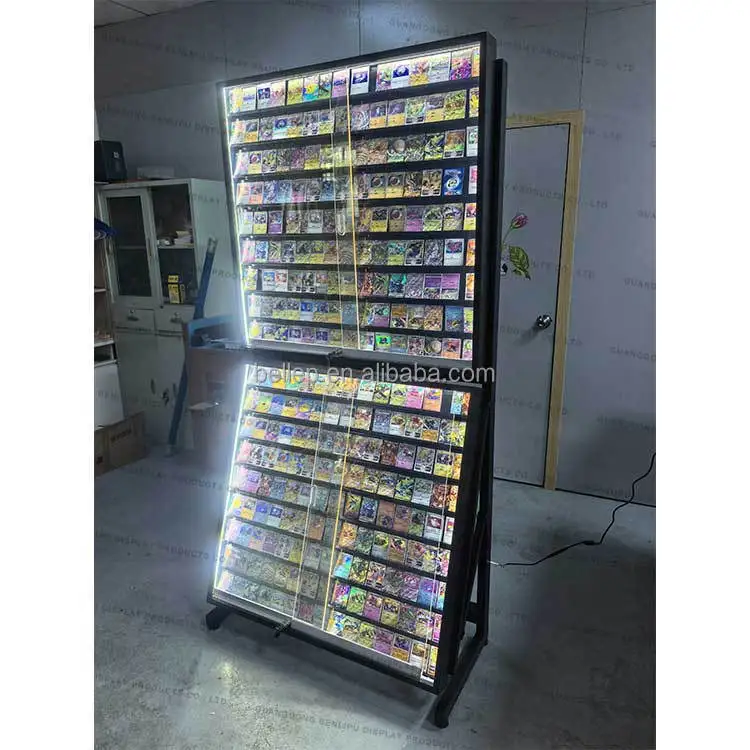 Single Sided Trading Card Display Case With Led Light Factory Custom TGC Store Graded Sports & Baseball Card Display Showcase
Single Sided Trading Card Display Case With Led Light Factory Custom TGC Store Graded Sports & Baseball Card Display Showcase