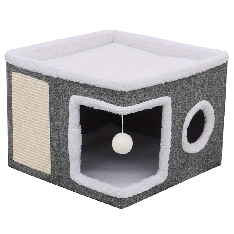 ^Прибытие, многоуровневая складная домашняя кошачья домик — 4 сезона, когтеточка с дизайном кошачьей пещеры и теплая кровать, нескользящее основание, 30 фунтов
^Прибытие, многоуровневая складная домашняя кошачья домик — 4 сезона, когтеточка с дизайном кошачьей пещеры и теплая кровать, нескользящее основание, 30 фунтов