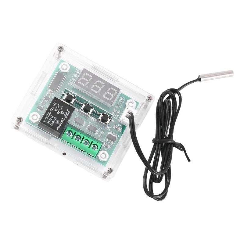 AB34-W1209 DC 12V Thermostat Temperature Control Switch Thermometer Controller With Digital LED Display With Case
AB34-W1209 DC 12V Thermostat Temperature Control Switch Thermometer Controller With Digital LED Display With Case