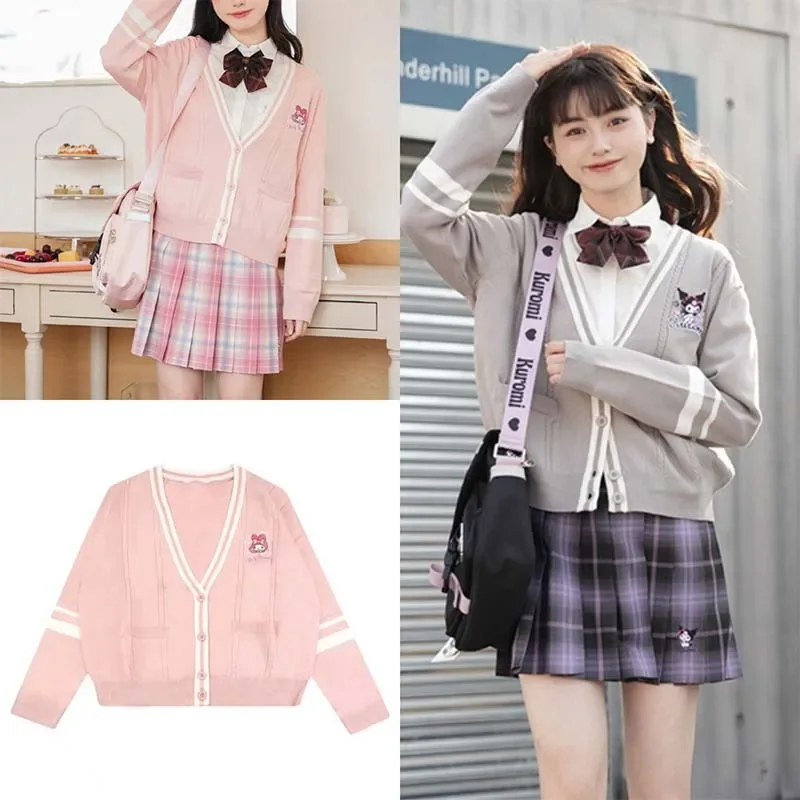 Miniso Sanrio Sweater Hello Kitty My Melody Kuromi Kawaii Preppy Style Jk Sweater Coat Autumn Winter Warm Long Sleeve Girl Gift
Miniso Sanrio Sweater Hello Kitty My Melody Kuromi Kawaii Preppy Style Jk Sweater Coat Autumn Winter Warm Long Sleeve Girl Gift