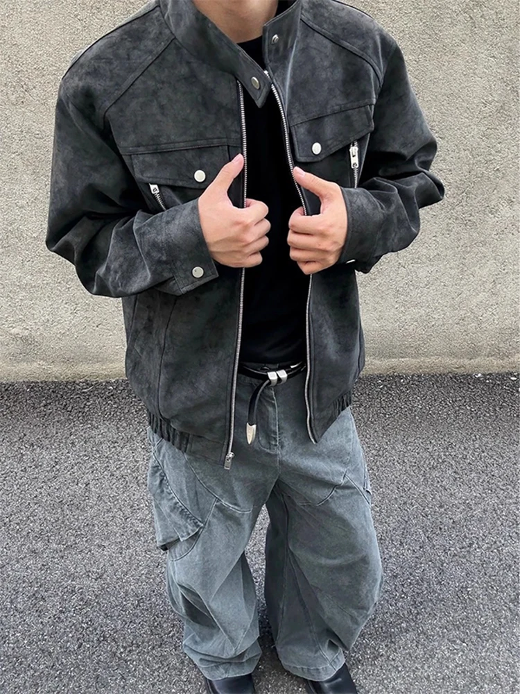 Cleanfit Harrington PU Leather Jaet ex American High Street Sle Stand Collar Baseball Coat Workwear Outerwear
Cleanfit Harrington PU Leather Jaet ex American High Street Sle Stand Collar Baseball Coat Workwear Outerwear