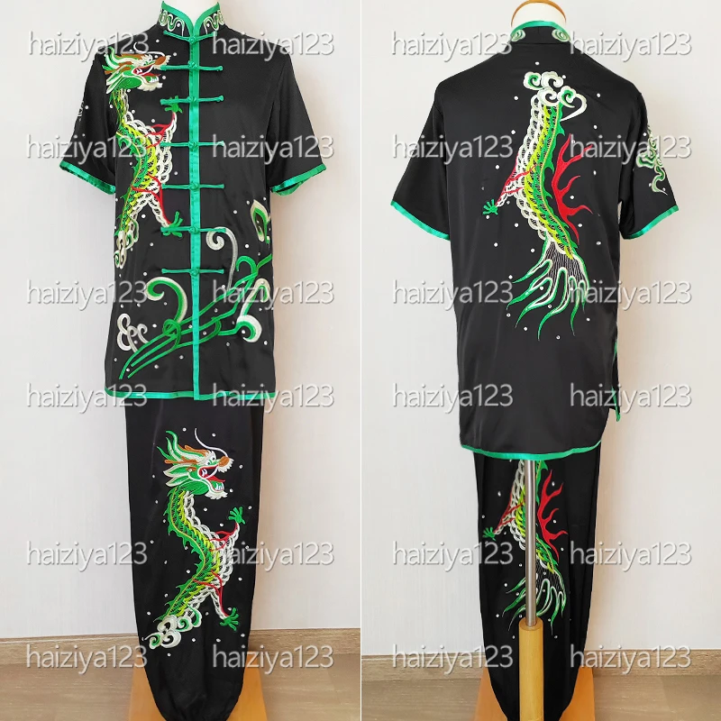 Embroidered dragons Wushu uniform Kungfu costume Martial arts suit changquan clothes outfit for men women adults girl boy kids
Embroidered dragons Wushu uniform Kungfu costume Martial arts suit changquan clothes outfit for men women adults girl boy kids