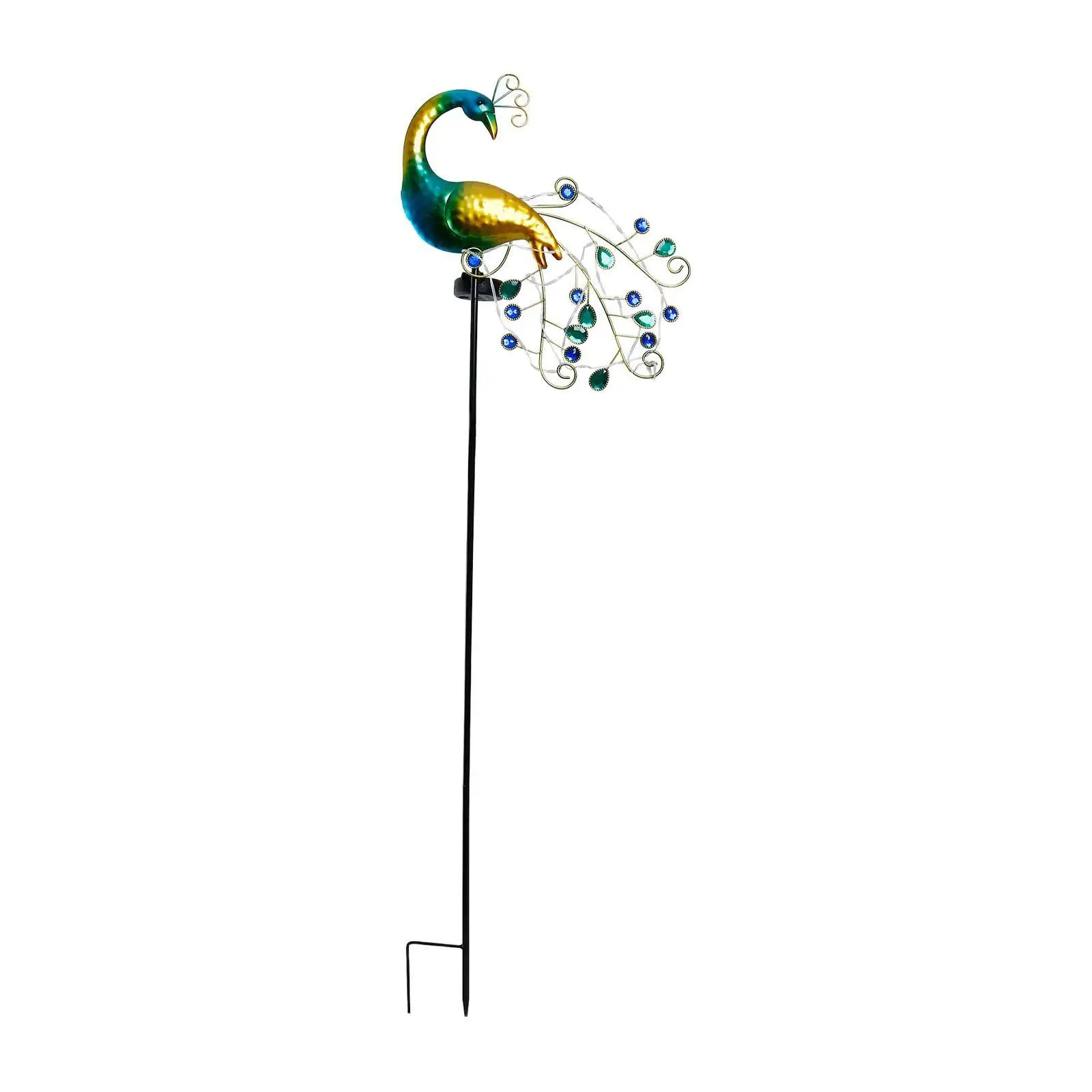 Garden Stake Lights Peacock Figurine 110cm Outdoor Metal Peacock Decor for Farmhouse Yard Balcony Wedding Home Decoration
Garden Stake Lights Peacock Figurine 110cm Outdoor Metal Peacock Decor for Farmhouse Yard Balcony Wedding Home Decoration