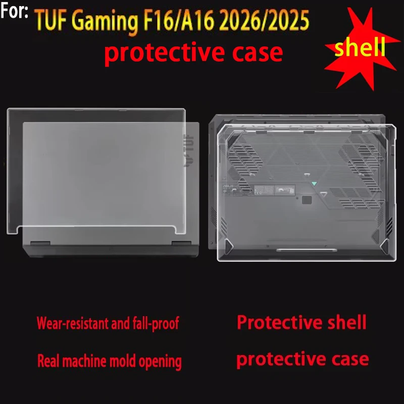 Новый защитный пластиковый чехол для ноутбуков ASUS TUF Gaming A16 F16 2026/2025 (FA608UP/FA608UM/FX608L), жесткий защитный корпус
Новый защитный пластиковый чехол для ноутбуков ASUS TUF Gaming A16 F16 2026/2025 (FA608UP/FA608UM/FX608L), жесткий защитный корпус