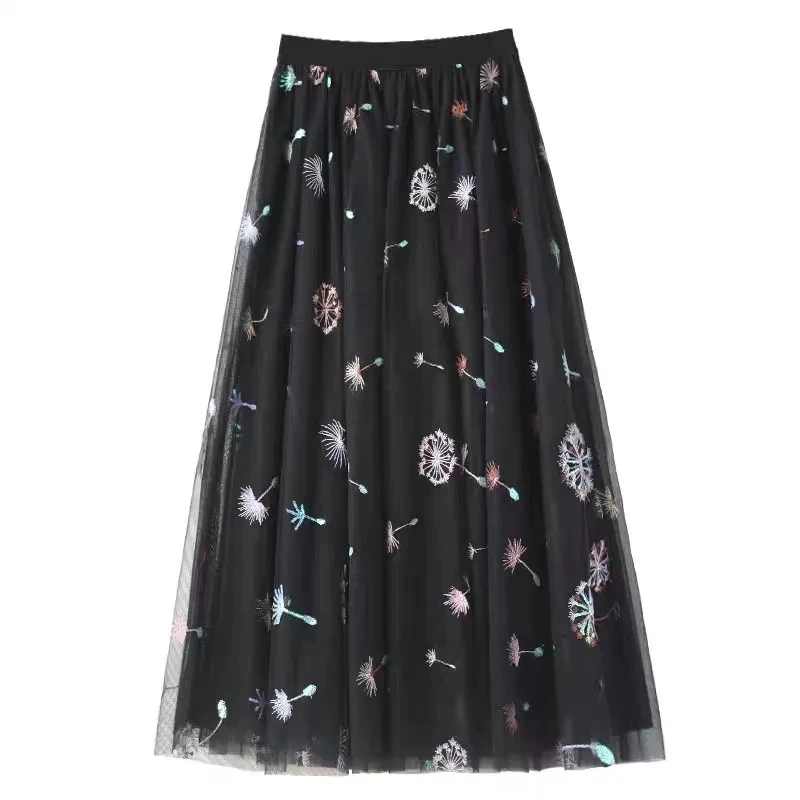 2024 New ,Spring Summer Elastic High Waist dandelion Mesh Skirt, Women Clothes, Sequin Floral A-line Skirts ,Elegant Wrap Skirt
2024 New ,Spring Summer Elastic High Waist dandelion Mesh Skirt, Women Clothes, Sequin Floral A-line Skirts ,Elegant Wrap Skirt