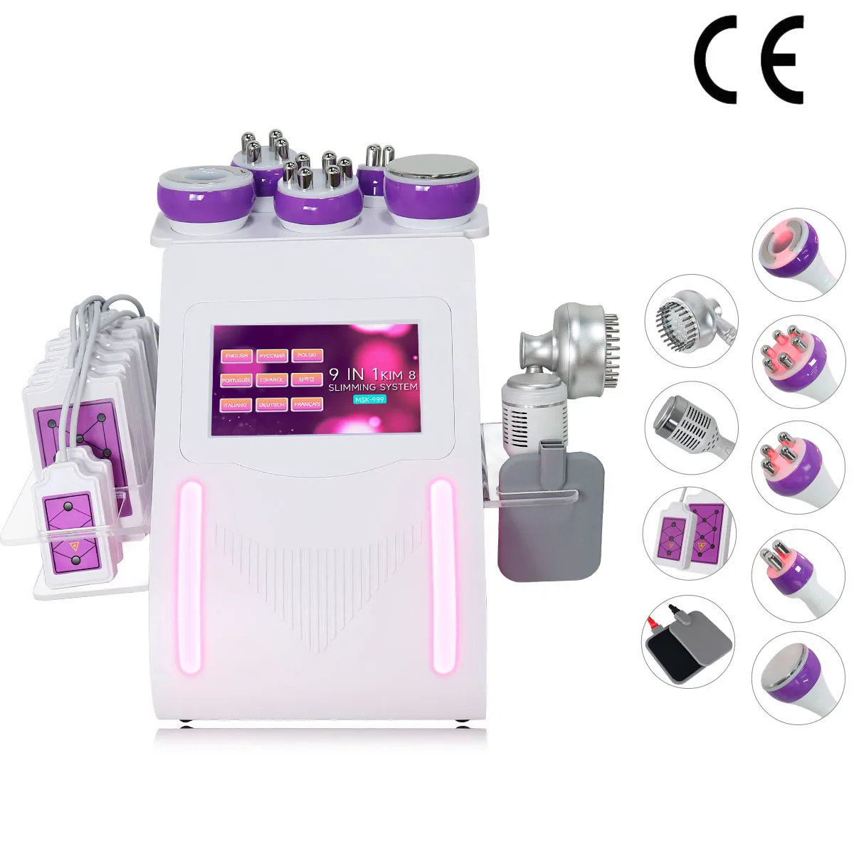 Advanced Ultrasonic Cavitation Vacuum Skin Tightening Massager for Salon Spa KIM8 Slimming and Weight Loss Machine 9 in 1 80K
Advanced Ultrasonic Cavitation Vacuum Skin Tightening Massager for Salon Spa KIM8 Slimming and Weight Loss Machine 9 in 1 80K